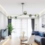 Coococ Sputnik Chandelier Modern 6 Lights E26 Chandelier Mid Century Pendant Lighting Adjustable Ceiling Light Fixture for Hallway Bar Kitchen Dining Room-Blue 5 Head