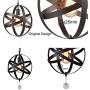 Truelite Industrial Metal Spherical Pendant Displays Changeable Hanging Lighting Fixture