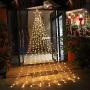 PUHONG Christmas Decoration Star Lights Outdoor,317 LED 16.4Ft Christmas Tree Toppers String Lights[8 Modes& Waterproof] for Halloween Xmas New Year Holiday Birthday(Iron) (Warm White)