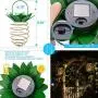 CIAOYE Pineapple Outdoor Solar Lantern, 2 Pack Optically Controlled Waterproof LED Lantern with Handle Fairy Lights for Garden Patio Party Tree Outdoor Home Decor, Warm White Pineapple