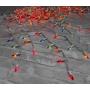DecoBrite Incandescent Icicle Lights 13 ft 300 ct Multicolor - White Wire, Indoor/Outdoor Christmas Lights