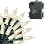 Christmas Lights - Battery Operated String Lights 18ft 50 LED Mini Lights 8 Modes Outdoor String Lights with Timer for Christmas Tree Wreath Party Home Indoor Outdoor Decor, Waterproof, Warm White