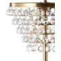 JONATHAN Y JYL9005B Jemma 60'' Crystal/Metal LED Floor Lamp, Contemporary, Transitional for Bedroom, Living Room, Brass Gold