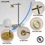 Loclgpm Brass Gold Globe Table Lamp, Mdoern Night Light with Adjustable White Globe Glass and Metal Base, Decorative Nightstand Desk Lamp for Living Room, Bedside, Bedroom, Office, Home Decor Loclgpm Brass Gold Globe Table Lamp, Mdoern Night Light with Adjustable White Globe Glass and Metal Base, Decorative Nightstand Desk Lamp for Living Room, Bedside, Bedroom, Office, Home Decor