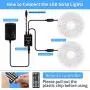 LED Strip Lights for Bedroom 32.8ft with Remote Control, RGB, Music Sync (32.8ft)
