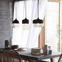 NAANN Glass Globe Pendant Light Fixtures, Black Modern Pendant Lamp, Industrial Vintage Amber Ball Shade Indoor Hanging Lighting for Farmhouse Kitchen Island Living Room E26 Base