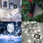 Decute 99 Feet 300 LED Cool White Fairy Christmas String Lights Dimmable with Remote Control, UL Listed Copper String Lights for Party Wedding Bedroom Christmas Tree