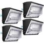 120W LED Wall Pack Light 4 Pack Dusk to Dawn with Photocell 5000K Outdoor Commercial and Industrial Lighting