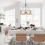 LALUZ Wood Farmhouse Chandelier, 3-Lights White Chandelier Drum Pendant Lighting for Kitchen Island, Living Room, Bedroom, Dining Rooms, 19.5'' W x 21'' H, Cream White LALUZ Wood Farmhouse Chandelier, 3-Lights White Chandelier Drum Pendant Lighting for Kitchen Island, Living Room, Bedroom, Dining Rooms, 19.5'' W x 21'' H, Cream White