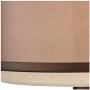 Vista Rustic Farmhouse Swing Arm Wall Lamp Oil Rubbed Bronze Plug-in Light Fixture Brown Organza Oatmeal Linen Double Drum Shade for Bedroom Bedside Living Room Reading - Franklin Iron Works