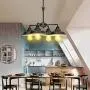 KingSo Industrial Metal Pendant Light,Rustic Pendant Light Fixture,Oil Rubbed Bronze 4-Light Chandelier for Kitchen Island Dining Room Farmhouse Entryway Hallway