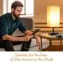Touch Table Lamp, 3-Way Dimmable Touch Lamp Bedside Lamp with 2 USB Charging Ports and 2 AC Outlets, Modern Desk Lamp Nightstand Bedroom Lamp for Bedroom Living Room Reading Office, LED Bulb Included