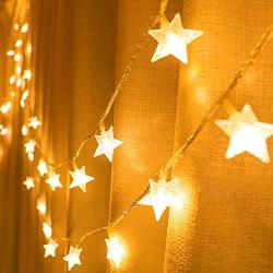 Indoor Star String Lights, Meet the starry night anywhere. Decorative Lights for Girls Bedroom, Wall Wedding, and Ramadan. 43 ft 100 Led 29 v Extendable Waterproof Twinkle Lights with 8 Flashing Modes