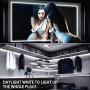 YEEMAYLUX White Led Strip Lights, 32.8ft Dimmable Under Cabinet Lighting with Protective Glue and 2 Control Methods,Timed Mode Available led Rope Light with RF Remote for Vanity Mirror,Living Room