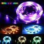 Smart WiFi LED Strip Lights,RGB Light Works with Alexa,Google Home Brighter 5050 LEDs,16 Million Colors, App Controlled Music Light Strip Color Changing led Strip Lights for Bedroom,Kitchen,TV, Party