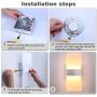 Lightess Modern Wall Sconces 12W LED Wall Lights Up Down Wall Lamp Acrylic for Bedrooms Hallway Corridor, Warm White, HS521-2