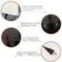 ZEEFO Touch Control Table Lamp Built in Dual USB Ports & AC Outlet, White Fabric Shade 3 Way Dimmable USB Nightstand Lamp,Two Edison LED Bulbs Included Bedside Lamps for Bedroom, Living Room (2 Pack)