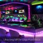 LED Strip Lights 50ft, 15m Ultra-Long RGB 5050 LED Strips Light w/Power Adapter, 450 LED Chips Light Strip Color Changing LED Lights with 44-Key Remote Controller for TV Party Bar Living Room Bedroom