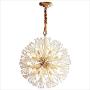 BOKT Sputnik Chandelier 18-Light Modern Fireworks Crystal Chandelier Golden Brass Hanging Pendant Light Christmas Light for Bedroom Living Dining Room