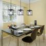INFRONT Foyer Light Fixtures Ceiling Hanging, Foyer Pendant Lighting Modern, Dining Room Chandelier Brushed Nickel, Dining Light Fixtures Ceiling Hanging Modern, Dining Chandelier Lighting Modern
