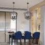 VINLUZ Modern Pendant Lighting Oil Rubbed Bronze Kitchen Island 4 Light Fixtures Ceiling, Industrial Lantern Chandeliers Geometric Metal Farmhouse Hanging Lights Dining Room Brdrooms