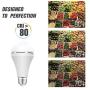 4 Pack Emergency-Rechargeable-Light-Bulb, Stay Lights Up When Power Failure, 1200mAh 15W 80W Equivalent LED Light Bulbs for Home, Camping, Tent (E27, with Hook) (Daylight)