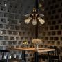 Handing-Lamp-Black-Pendant-Lighting Swag Lamps Industrial Ceiling Lamp Farmhouse Vintage Switch for Kitchen Dining Room (Three Lights)