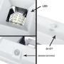 Solar Gutter Lights Motion Sensor Outdoor Security Light (2 Pack), LED (6-Diode) Waterproof Durable Fence Gutter Driveway Garden Patio Path Decking Light Made for Quality Outdoor Life