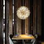 Senna House, SH-62368, Pendant Lamp, Modern Simple LED Chandelier,Globe Crystal Pendant Light, Dandelion Hanging Light, Pearl Flower Hanging Lamp for Bar, Living Room, Dining Room, Cafe