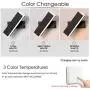 Combuh LED Indoor Dimmable Bedroom Wall Lights Rotatable 3 Color Temperature Changing Bedside Wall Lighting Fixtures Modern Wall Mount Sconces Reading Lights for Books Wall Lamp for Living Room Home