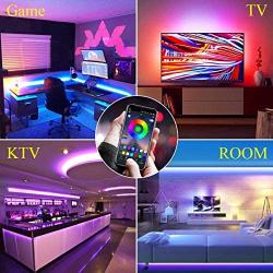 WERSEON LED Strip Lights Kit, Room led Lights Waterproof 32.8ft 5050 RGB 300led Light Strips Compatible with Alexa Google Home, Light Strip Kits Music Sync for Room TV Kitchen Home Party