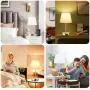 Touch Control Table Lamp with 2 USB Ports and AC Power Outlet 3 Way Dimmable Modern Bedside Nightstand Lamp with White Fabric Shade & Satin Nickle Base for Bedroom Living Room Office LED Bulb Included