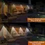 OHMU Solar Lights Outdoor,40 LED Solar Motion Sensor Lights Solar Security Lights IP 65 Waterproof Wireless Outdoor Lights,[6 Packs,500LM/3 Modes]