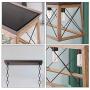 Industrial Five-Light Farmhouse Linear Pendant Light Hanging Ceiling Fixture Light Adjustable Height Chandeliers for Kitchen, Dining Room