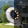 Solar Ground Light Outdoor,Warm Disk Light LED Solar Garden Path Lightst Waterproof Sidewalk Lights Solar Powered Landscape Lighting for Lawn Patio Pathway Yard Deck Walkway Flood Lights (8 Packs）