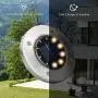 Solar Ground Light Outdoor,Warm Disk Light LED Solar Garden Path Lightst Waterproof Sidewalk Lights Solar Powered Landscape Lighting for Lawn Patio Pathway Yard Deck Walkway Flood Lights (8 Packs）