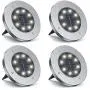 Solar Lights for Outdoor Garden, Garden Deck Solar Disk Lights Waterproof, Solar Garden Ground Lights Outdoor Walkway Deck for Yard Driveway IP65 Waterproof, 6000K Cold White Solar Landscape Light (4) Solar Lights for Outdoor Garden, Garden Deck Solar Disk Lights Waterproof, Solar Garden Ground Lights Outdoor Walkway Deck for Yard Driveway IP65 Waterproof, 6000K Cold White Solar Landscape Light (4)