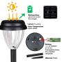 Solar Pathway Lights Outdoor, Waterproof Solar Powered Stake Lights Landscape Lighting for Garden Yard Path Walkway Lawn Sidewalk Driveway, Bright White, 6 Pack