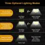 Solar Lights Outdoor Motion Sensor w/ 240 Bright COB LED, 16.4Ft Cable, 3 Lighting Modes, Adjustable Solar Panel. Wired Security Solar Powered Flood Lights for Indoor & Outside Yard(5500K, 2 Set) Solar Lights Outdoor Motion Sensor w/ 240 Bright COB LED, 16.4Ft Cable, 3 Lighting Modes, Adjustable Solar Panel. Wired Security Solar Powered Flood Lights for Indoor & Outside Yard(5500K, 2 Set)