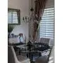MIPAWS 6-Light Black Farmhouse Crystal Chandelier 23.6 Inch, Modern Industrial Style Ceiling Lighting Fixture, Pendant Light for Dining Room Foyer, Living Room, Kitchen Island, Bedroom