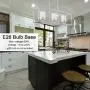 VINLUZ 3 Light Kitchen Island Pendant Lighting in Chrome Finish with Clear Glass Shade Linear Iron Ceiling Ligh Fixture Adjustable Hanging