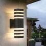 LED Up and Down Outdoor Wall Light 12W 3000K Warm White, Outdoor Waterproof LED Wall Lamp as Porch Light Fixture, Waterproof Exterior Light Fixtures for Entryways, Yards (Light Source Include)