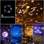 Lights Projector for Bedroom -Shayson Night Lights Projector for Kids Rotation Star Projector Light for Boys Girls Kids Bedroom Kids Projector Night Light Birthday Christmas Gift, 5 Set of Films