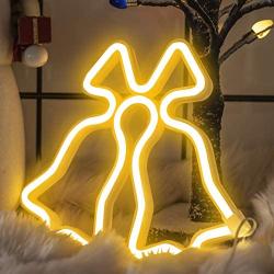 FUNPENY Christmas Neon Decorative Light, Christmas Jingle Bell Neon Sign Decor Light, LED Christmas Indoor Decor for Living Room, Birthday Party, Wedding Party