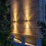 RINLNOY Outdoor Wall lamp Waterproof Porch Light 12W, Black Upper and Lower Modern Wall lamp, 1320 lumens, IP65 Waterproof Upper and Lower Lamps, Indoor and Outdoor Porch Lamps, 3000K Warm White