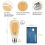 LANGREE Vintage Edison Light Bulbs, 6W, Equivalent 60W, E26 Medium Base, Non Dimmable, High CRI 95+ Eye Protection Led Bulb, 2300k Amber Warm Glow, Decorative Hanging Light Bulb, Pack of 5