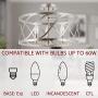 Kira Home Isabelle 16'' 3-Light Modern Semi-Flush Mount Ceiling Light, Metal Drum Shade, Brushed Nickel Finish