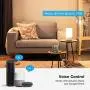 WiFi Smart Table Lamp for Bedrooms, LE LampUX Touch Bedside Lamp Works with Alexa Google Home, Modern Dimmable LED Nightstand Lamp, White & RGB Color Changing Night Light for Kids Room, Living Room