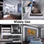 Onforu 49.2ft LED Strip Light, 6000K Daylight White Dimmable Tape Light, 15m 12v Flexible Ribbon Light, 2835 LEDs Rope Lighting for Home, Kitchen, Under Cabinet, Bedroom, Non-Waterproof