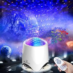 Starry Night Light Projector, E-POWIND Night Light for Kids, Star Light Projector for Bedroom with Remote, 8 Modes Star Projector for Ceiling for Adults, Bluetooth Speaker with Voice Control, Gift